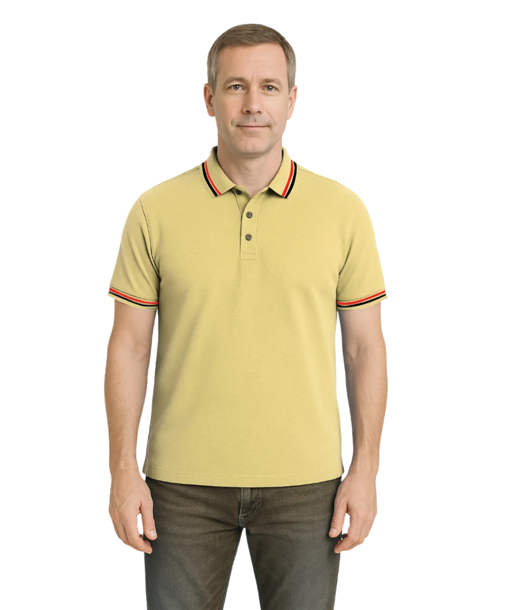 COOLTEX - T SHIRT - DULL YELLOW