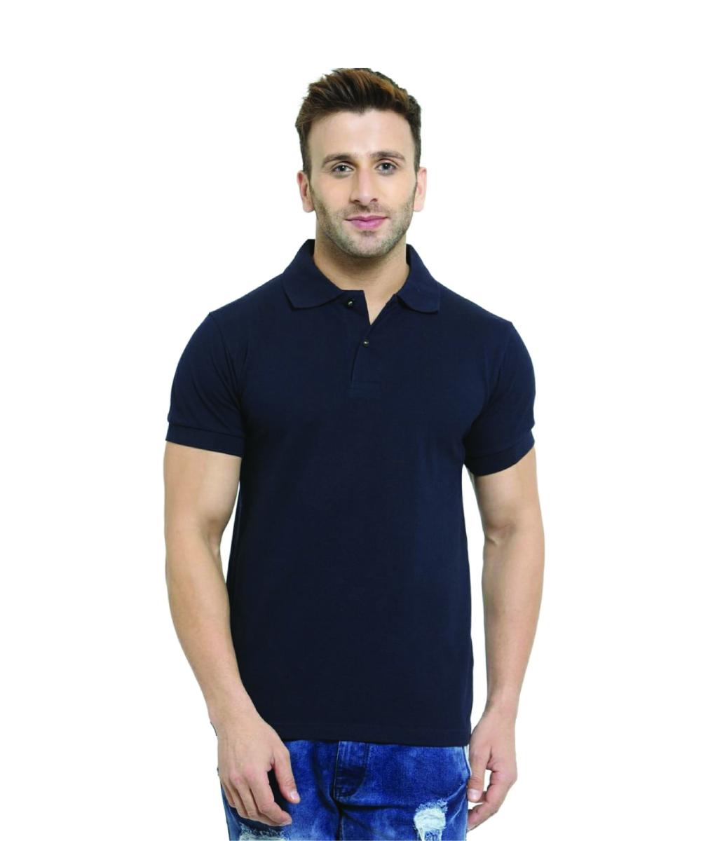 DE SOLID T SHIRT - NAVY BLUE