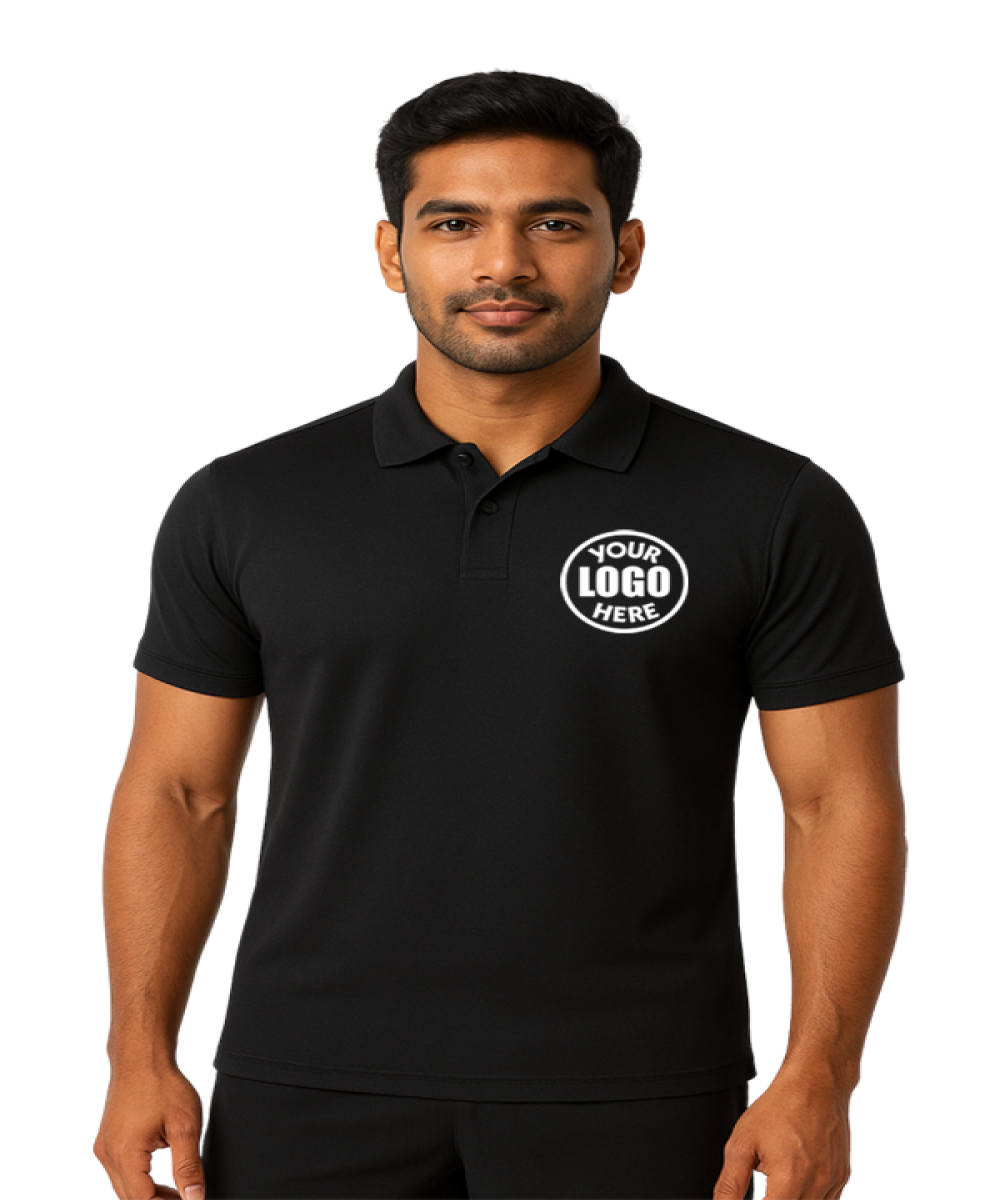 AMW DRY SPORTS T SHIRTS - BLACK