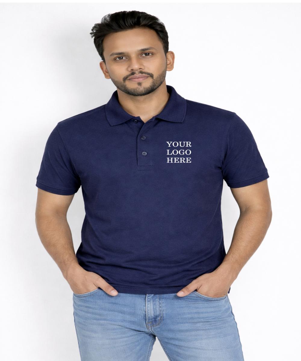 INDUSTRIAL SOLID T-SHIRT - NAVY BLUE