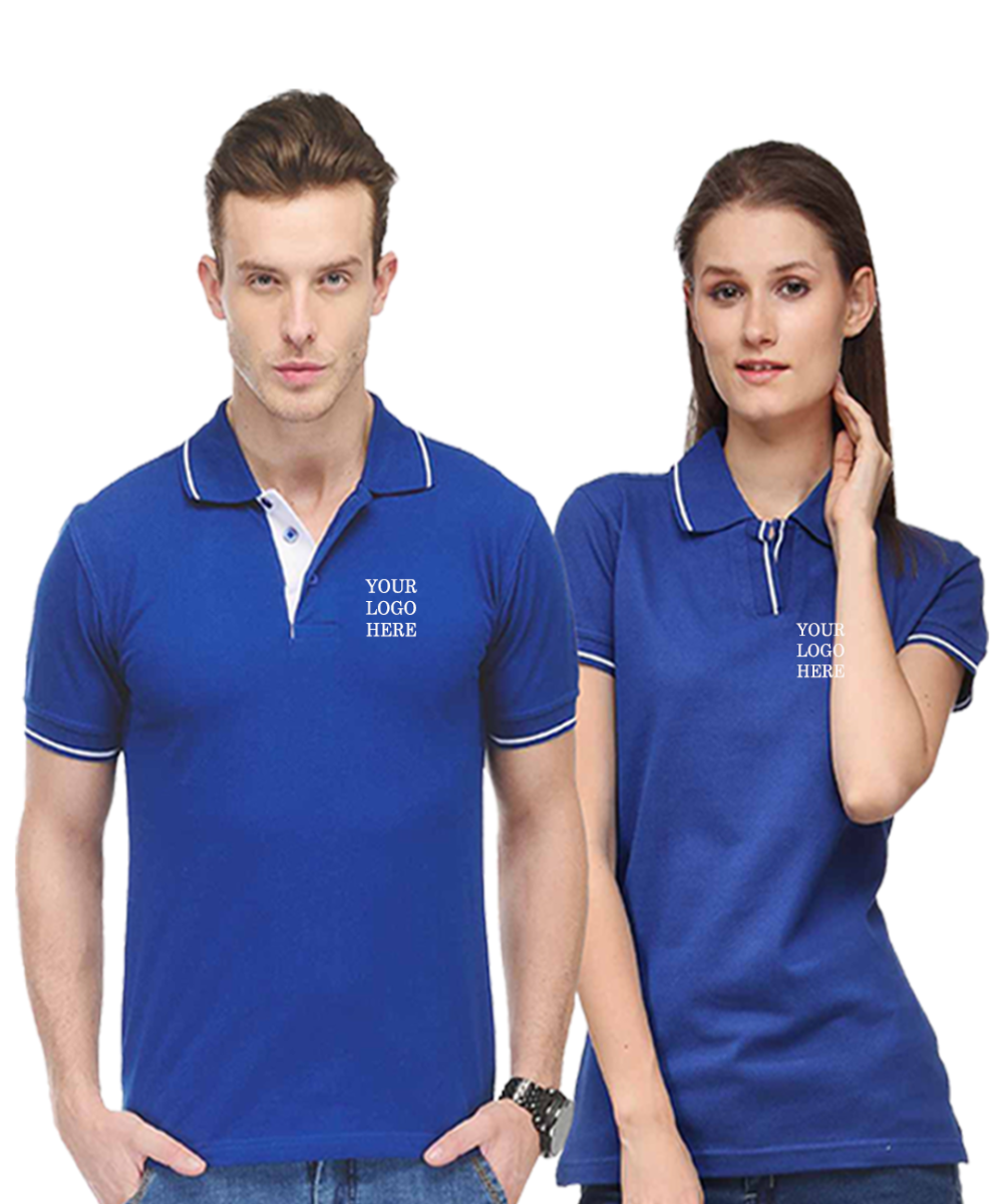 SCOTT T-SHIRT  - ROYAL BLUE WITH WHITE TIP